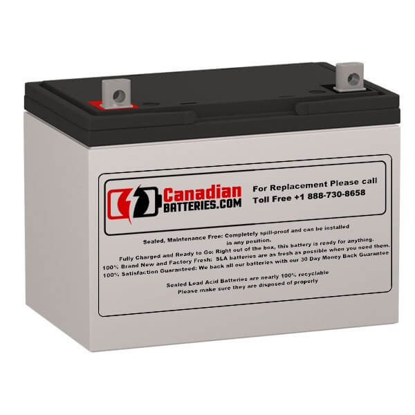 Battery For Alpha Technologies Ebp 1275-48r (031-041-xx) (12 To Make Set) Ups, 1 X 12v, 90ah - 1080wh UPS Batteries CB Range   