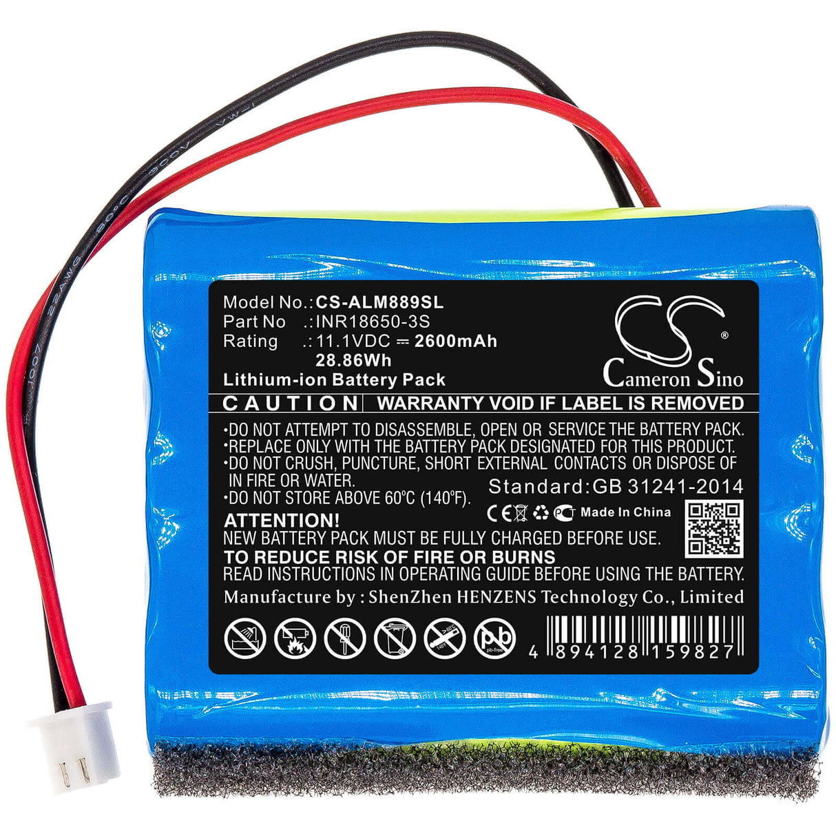 Battery For Altec Lansing, Imw888simw889n-blkc, Imw889, Imw889n 11.1v, 2600mah - 28.86wh Speaker Cameron Sino Technology Limited   