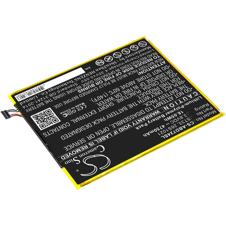 Battery For Amazon, K72ll3, K72ll4, Kindle 3.8v, 4750mah - 18.05wh Tablet Cameron Sino Technology Limited   