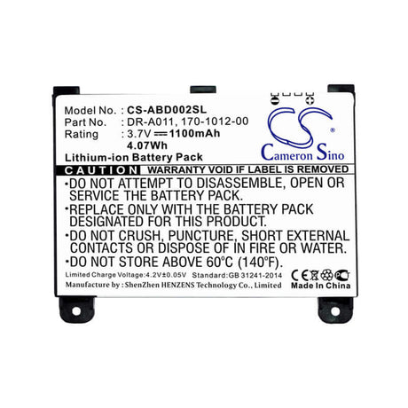 E-Reader battery For Amazon Kindle 2, Kindle Ii, Kindle Dx 3.7v, 1100mah - 4.07wh E-book, E-reader Cameron Sino Technology Limited   