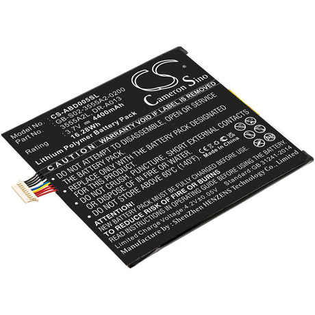 Battery For Amazon Kindle Fire, D01400 3.7v, 4400mah - 16.28wh Tablet Cameron Sino Technology Limited   