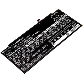 3.8V, Li-Polymer, 6000mAh, Tablet battery fits Amazon, 26s1004, Gpz45rw, Gu045rw, 22.80Wh