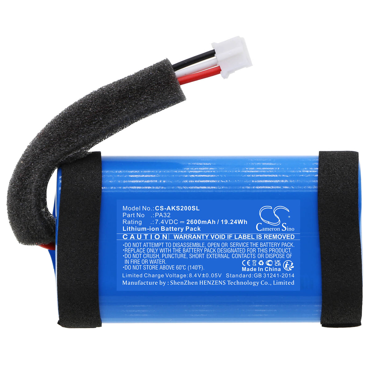 Battery For Anker, Soundcore Flare 2, 7.4v, 2600mah - 19.24wh Speaker Cameron Sino Technology Limited   