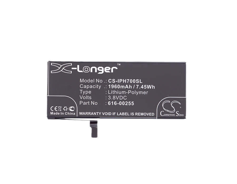 Battery For Apple, A1660, A1779, A1780, Iphone 7 3.8v, 1960mah - 7.45wh Mobile, SmartPhone Cameron Sino Technology Limited   