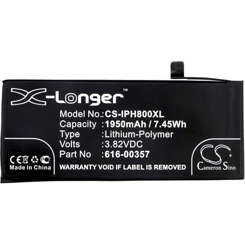 Battery For Apple, A1863, Iphone 8, Mq6k2ll/a 3.82v, 1950mah - 7.45wh Mobile, SmartPhone Cameron Sino Technology Limited   