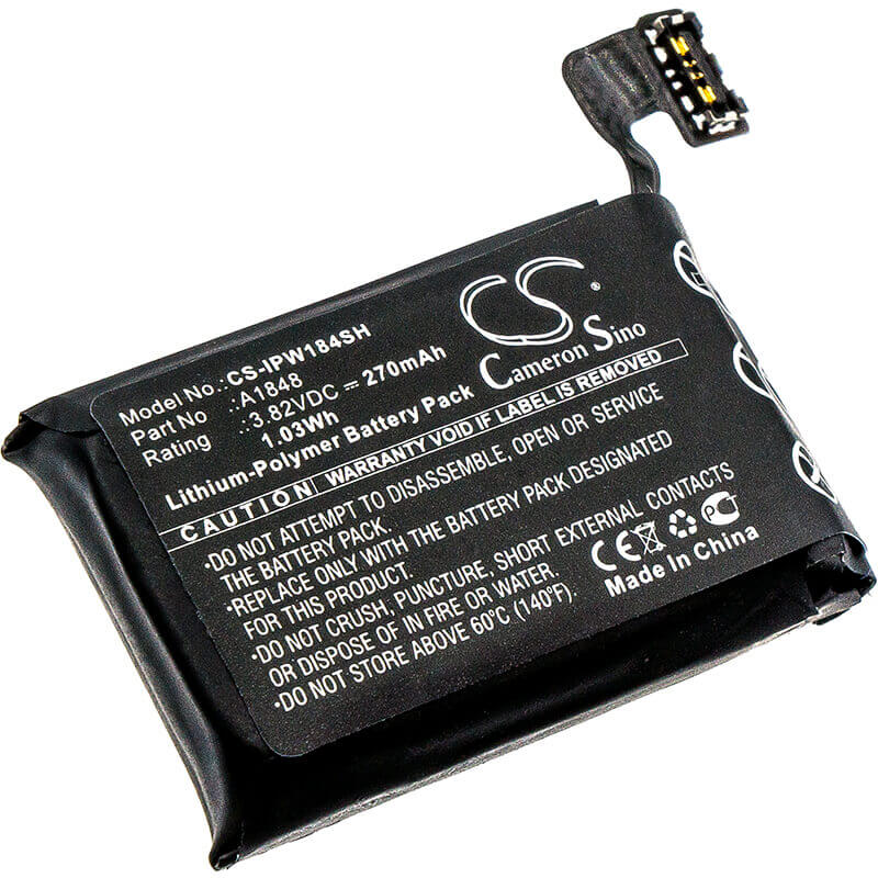 Battery For Apple, A1889, Gsrf-mqjq2ll/a, Mqjn2ll/a 3.82v, 270mah - 1.03wh Smartwatch Cameron Sino Technology Limited   