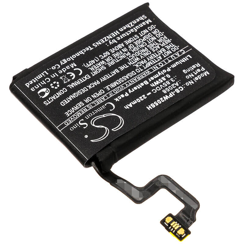 Battery For Apple, A1975, A1977, A2007 3.85v, 220mah - 0.85wh Smartwatch Cameron Sino Technology Limited   