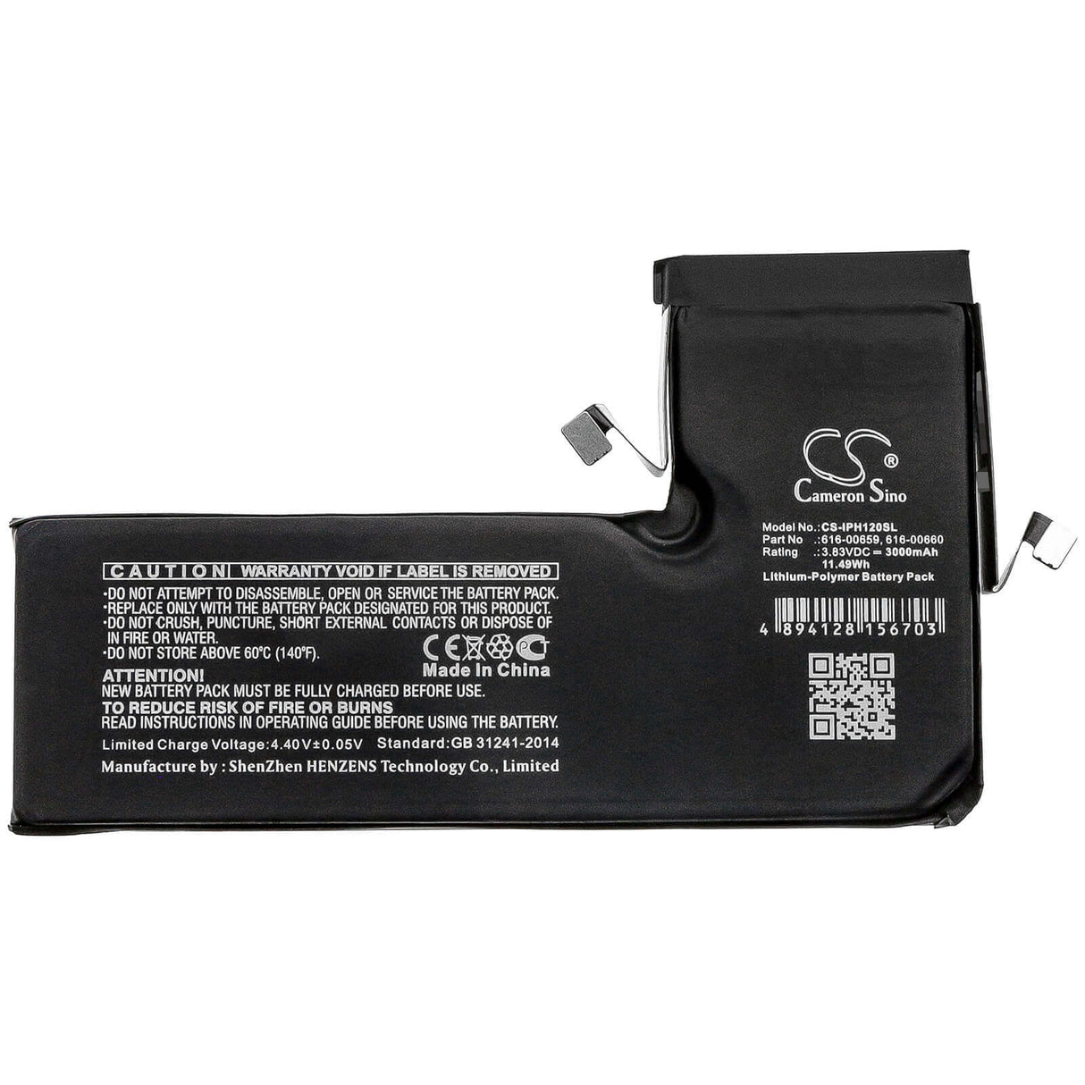 Battery For Apple, A2160, A2215 3.83v, 3000mah - 11.49wh Mobile, SmartPhone Cameron Sino Technology Limited   