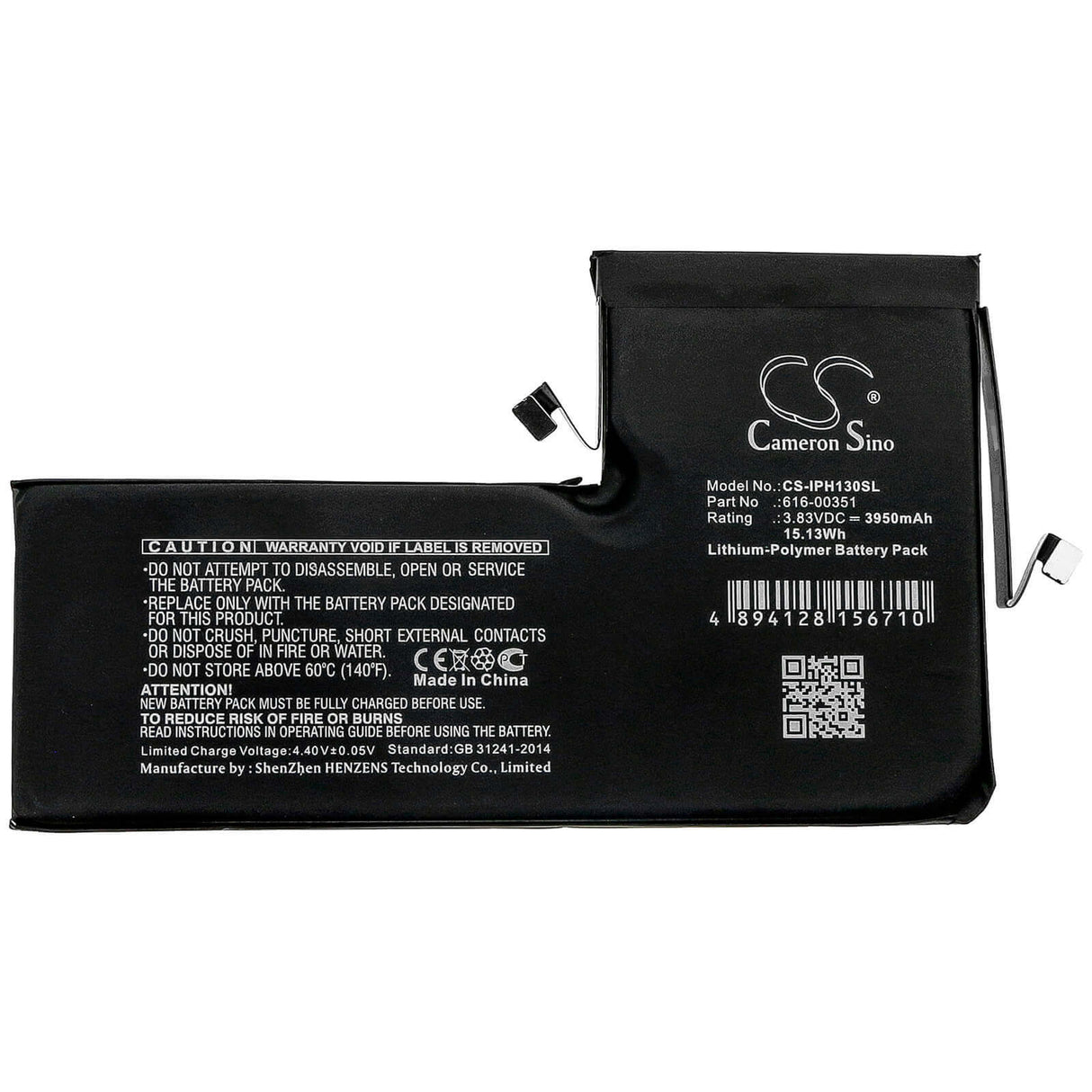 Battery For Apple, A2161, A2218 3.83v, 3950mah - 15.13wh Mobile, SmartPhone Cameron Sino Technology Limited   