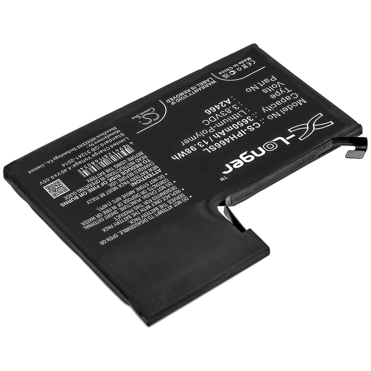 Battery For Apple, Iphone 12 Pro Max 3.83v, 3650mah - 13.98wh Mobile, SmartPhone Cameron Sino Technology Limited   