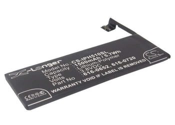 3.8V, Li-Polymer, 1500mAh, SmartPhone battery fits Apple, 616-0652, A1234, A1457, 5.7Wh