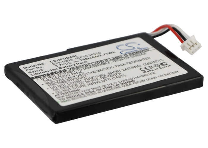 Battery For Apple Ipod 4th Generation 3.7v, 750mah - 2.78wh Media Player Cameron Sino Technology Limited   