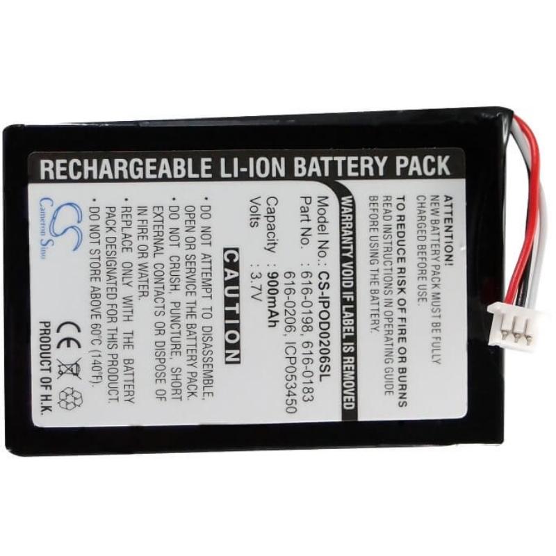 Battery For Apple Ipod Photo, Photo 40gb M9585zr/a, Photo 40gb M9585ll/a 3.7v, 900mah - 3.33wh Media Player Cameron Sino Technology Limited   