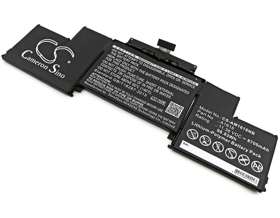 Battery For Apple, Macbook Pro 15" A1398 Retina 2015 11.36v, 8700mah - 98.83wh Batteries for Electronics Cameron Sino Technology Limited   