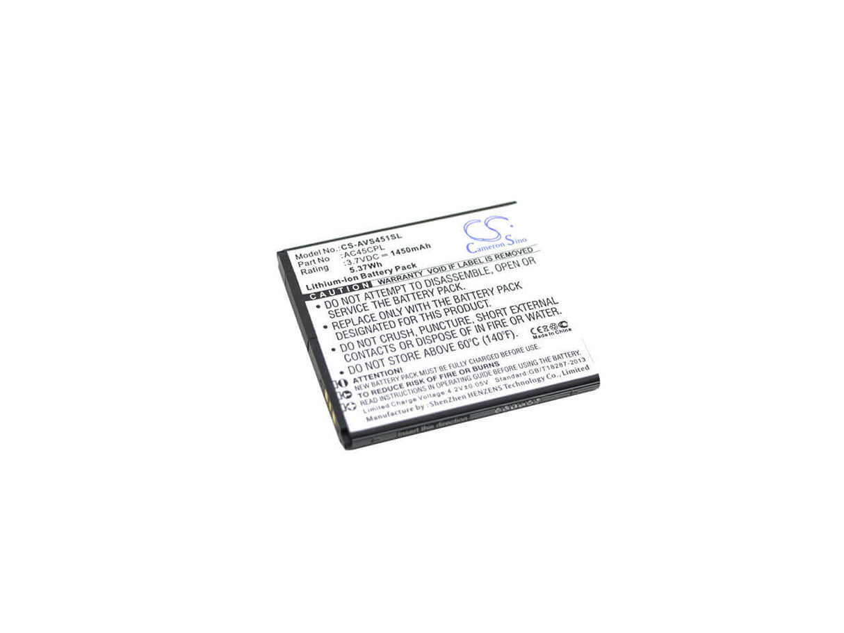 Battery For Archos 45c Platinum 3.7v, 1700mah - 6.29wh Mobile, SmartPhone Cameron Sino Technology Limited   