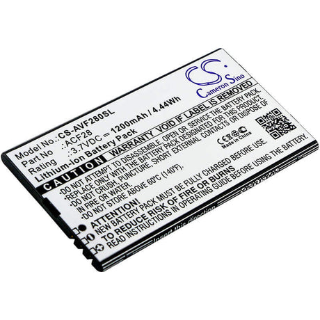 Battery For Archos, F28, 3.7v, 1200mah - 4.44wh Batteries for Electronics Suspended Product   