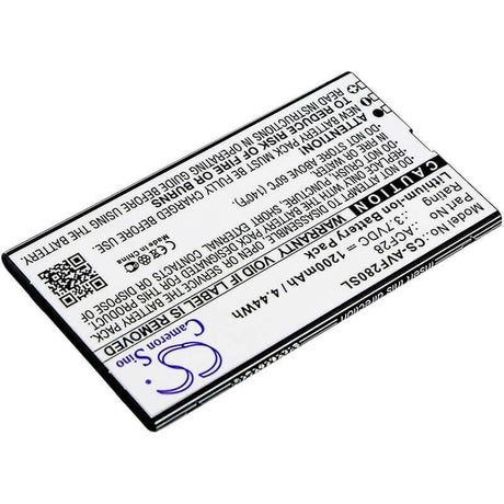 Battery For Archos, F28, 3.7v, 1200mah - 4.44wh Batteries for Electronics Suspended Product   