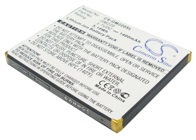 Battery For Archos Gmini 220 3.7v, 1400mah - 5.18wh Media Player Cameron Sino Technology Limited   