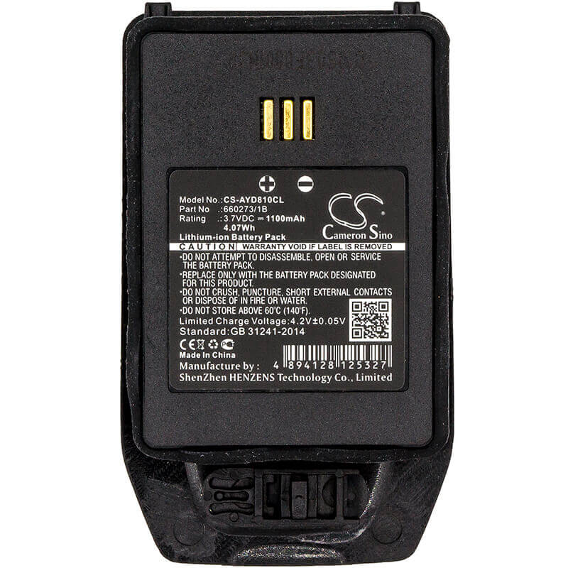 Battery For Ascom, 660273, D81, Dh5, Dh5-aabaaa/2e 3.7v, 1100mah - 4.07wh Cordless Phone Cameron Sino Technology Limited (Cordless Phone)   