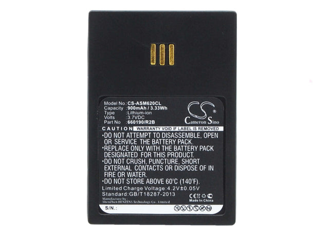 Battery For Ascom, 9d62, D62, I62, I62 3.7v, 900mah - 3.33wh Cordless Phone Cameron Sino Technology Limited (Cordless Phone)   