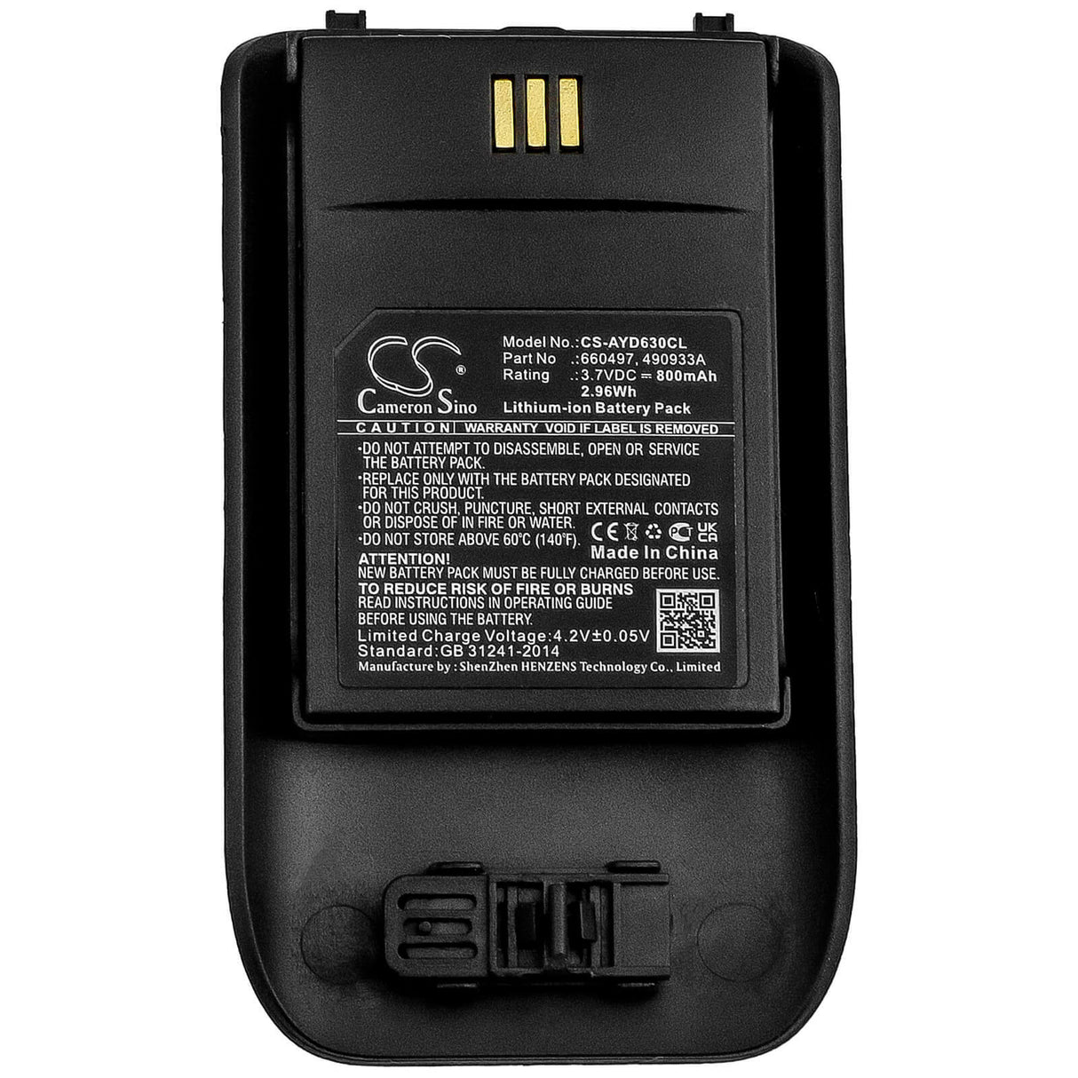 Battery For Ascom, D63, Dect 3735, Dh7 3.7v, 800mah - 2.96wh Cordless Phone Cameron Sino Technology Limited (Cordless Phone)   