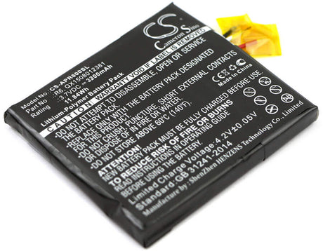 Battery For Aspera, R6 3.7v, 3200mah - 11.84wh Mobile, SmartPhone Cameron Sino Technology Limited   