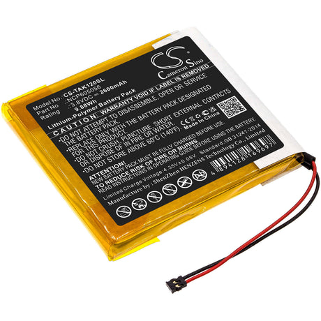 Battery For Astell&kern, Ak120 3.7v, 2600mah - 9.62wh Batteries for Electronics Cameron Sino Technology Limited   