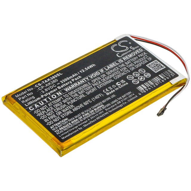 Battery For Astell&kern, Ak300, Ak380 3.7v, 3300mah - 12.21wh Batteries for Electronics Cameron Sino Technology Limited   