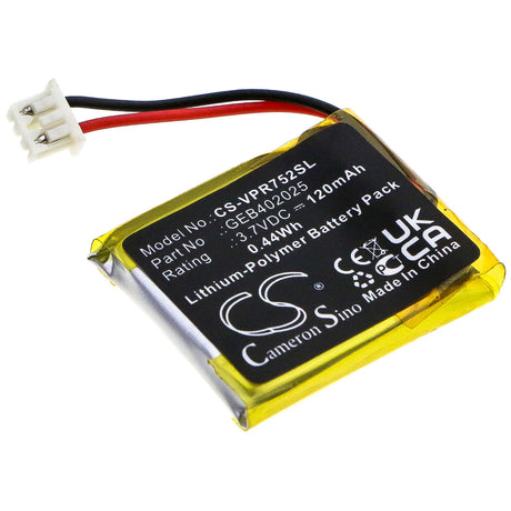 Battery For Astrostart, Rss 5225 3.7v, 120mah - 0.44wh Remote Start and Entry Systems Cameron Sino Technology Limited   