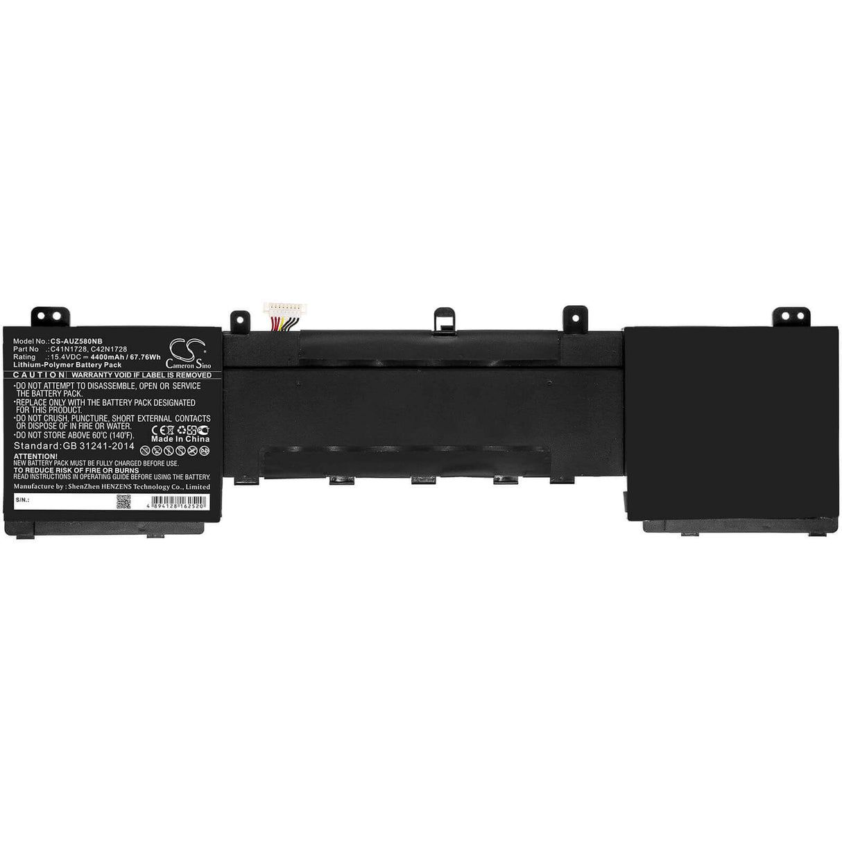 Battery For Asus, 5500ve, Ux550gd, Ux550gd-1c 15.4v, 4400mah - 67.76wh Notebook, Laptop Cameron Sino Technology Limited   