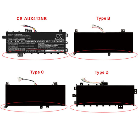 Battery For Asus, A412fa, A412ua, A412ub 7.6v, 4100mah - 31.16wh Notebook, Laptop Cameron Sino Technology Limited   