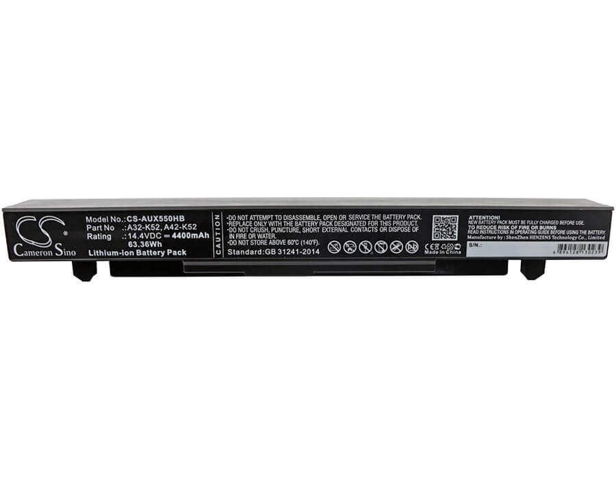 Battery For Asus, A450, A450c, A450ca, A450cc, A450l, A450la, A450lb, A450lc, A450 14.4v, 4400mah - 63.36wh Notebook, Laptop Cameron Sino Technology Limited   