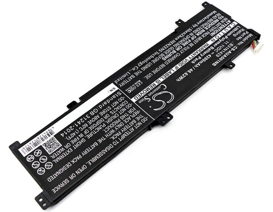 Battery For Asus, A501c1-z1-c10, A501lb5200, A501lx-dm023h 11.1v, 4200mah - 46.62wh Notebook, Laptop Cameron Sino Technology Limited   