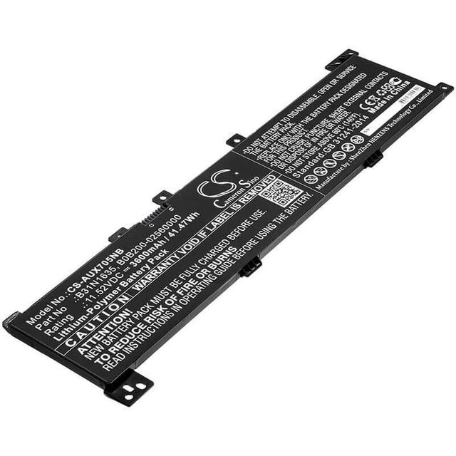 Battery For Asus, A705qa, F705ma-bx030t, F705ma-bx058t 11.52v, 3600mah - 41.47wh Notebook, Laptop Cameron Sino Technology Limited   