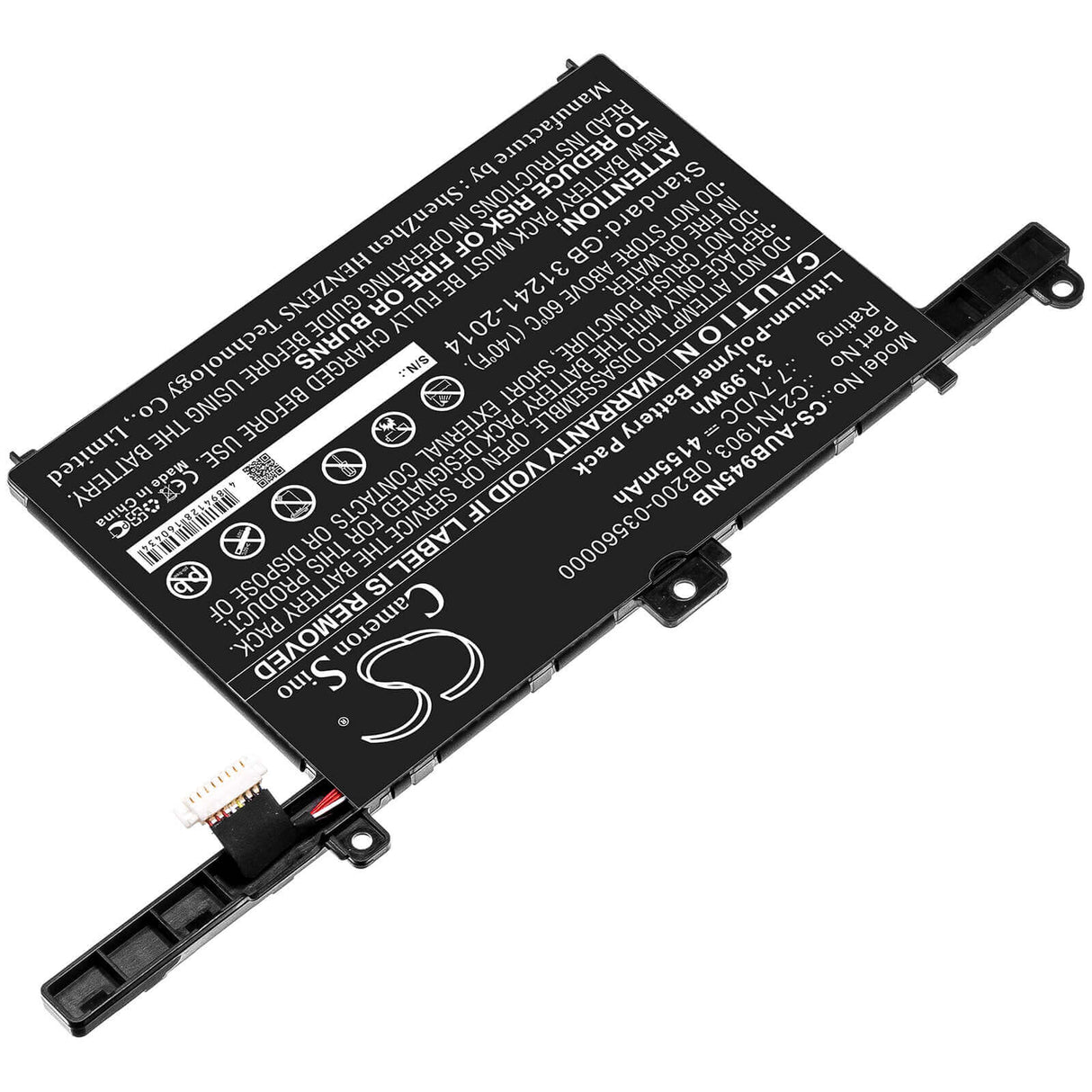 Battery For Asus, B9450, B9450f, B9450fa 7.7v, 4155mah - 31.99wh Notebook, Laptop Cameron Sino Technology Limited   