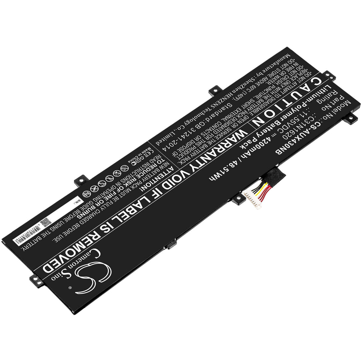 Battery For Asus, Bx430, Bx430ua, Bx430uq 11.55v, 4200mah - 48.51wh Notebook, Laptop Cameron Sino Technology Limited   