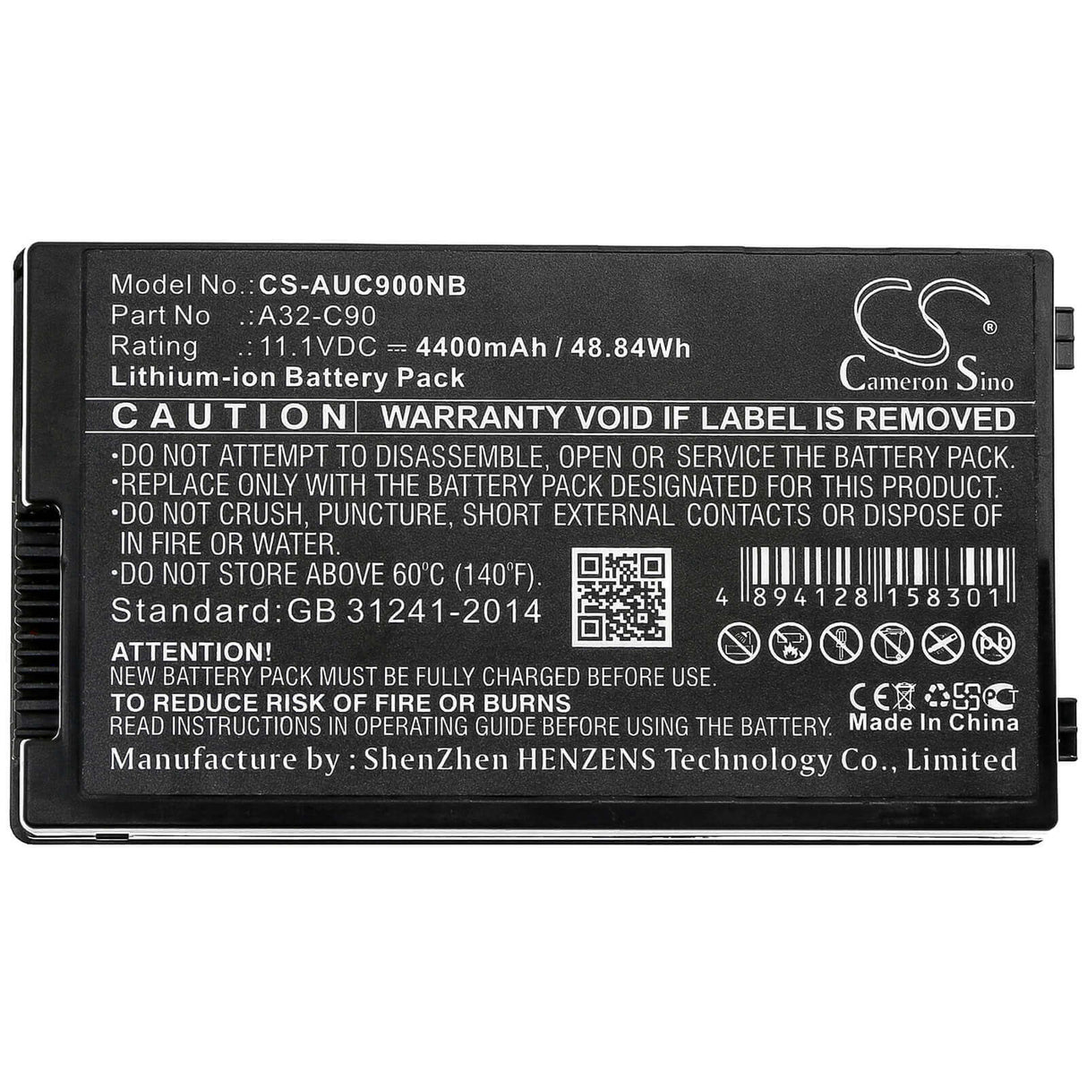 Battery For Asus, C90, C90a, C90p 11.1v, 4400mah - 48.84wh Batteries for Electronics Cameron Sino Technology Limited (Suspended)   