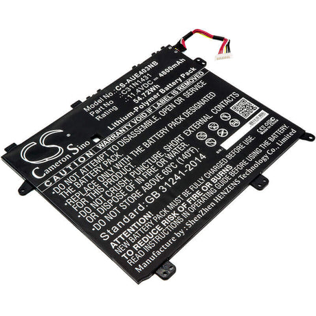 Battery For Asus, Eee Book E403s, Eee Book E403sa, Eee Pc E403 11.4v, 4800mah - 54.72wh Notebook, Laptop Cameron Sino Technology Limited   