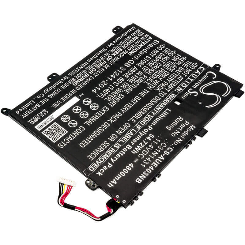 Battery For Asus, Eee Book E403s, Eee Book E403sa, Eee Pc E403 11.4v, 4800mah - 54.72wh Notebook, Laptop Cameron Sino Technology Limited   