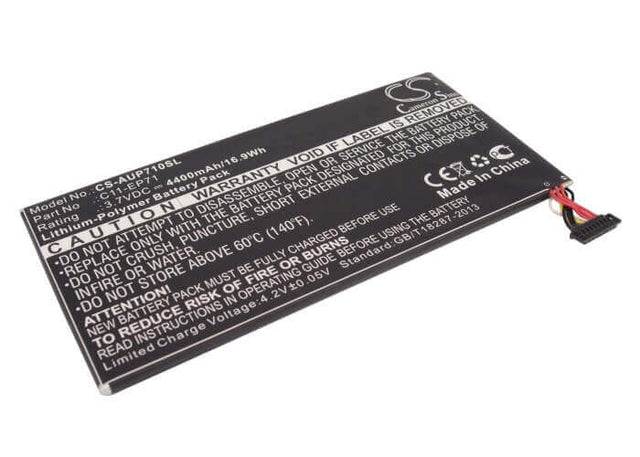 Battery For Asus Eee Pad Memo Ep71, Ep71, N71png3 3.7v, 4400mah - 16.28wh Tablet Cameron Sino Technology Limited   