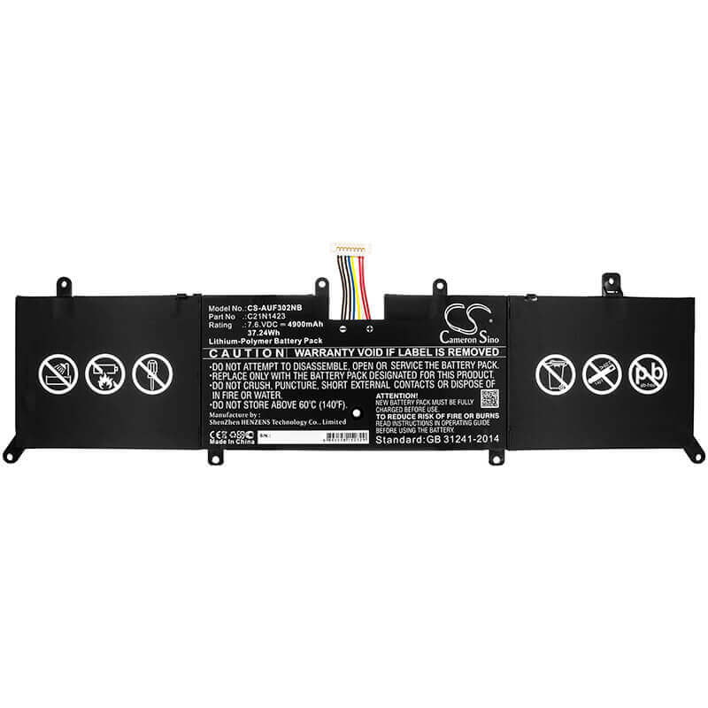 Battery For Asus, F302la, F302la-fn066h, F302la-fn067h 7.6v, 4900mah - 37.24wh Notebook, Laptop Cameron Sino Technology Limited   