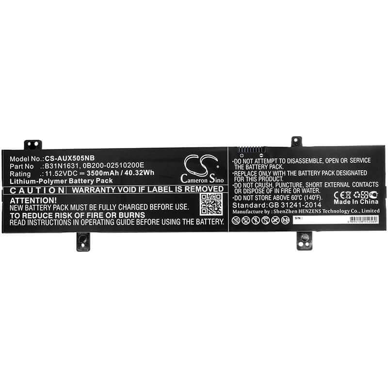 Battery For Asus, F505za, F505za-bq117t, F505za-db31 11.52v, 3500mah - 40.32wh Notebook, Laptop Cameron Sino Technology Limited   