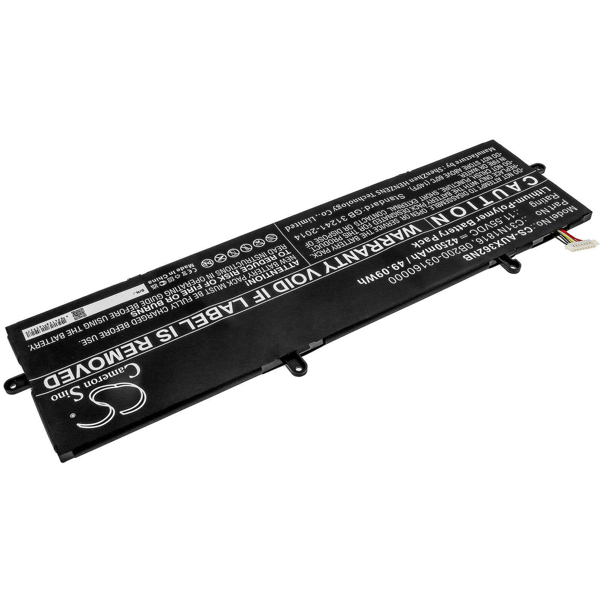 Battery For Asus, Flip Ux362, Q326fa, Q326fa-bi7t13 11.55v, 4250mah - 49.09wh Notebook, Laptop Cameron Sino Technology Limited   