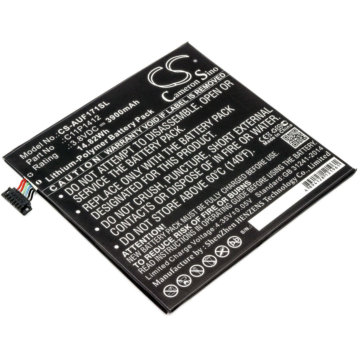 Battery For Asus Fonepad 7 Fe171mg, Fe175cg, Fe170cg 3.8v, 3900mah - 14.82wh Tablet Cameron Sino Technology Limited   