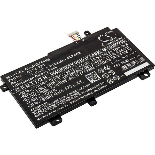 Battery For Asus, Fx504, Fx504g, Fx504gd 11.4v, 4100mah - 46.74wh Notebook, Laptop Cameron Sino Technology Limited   