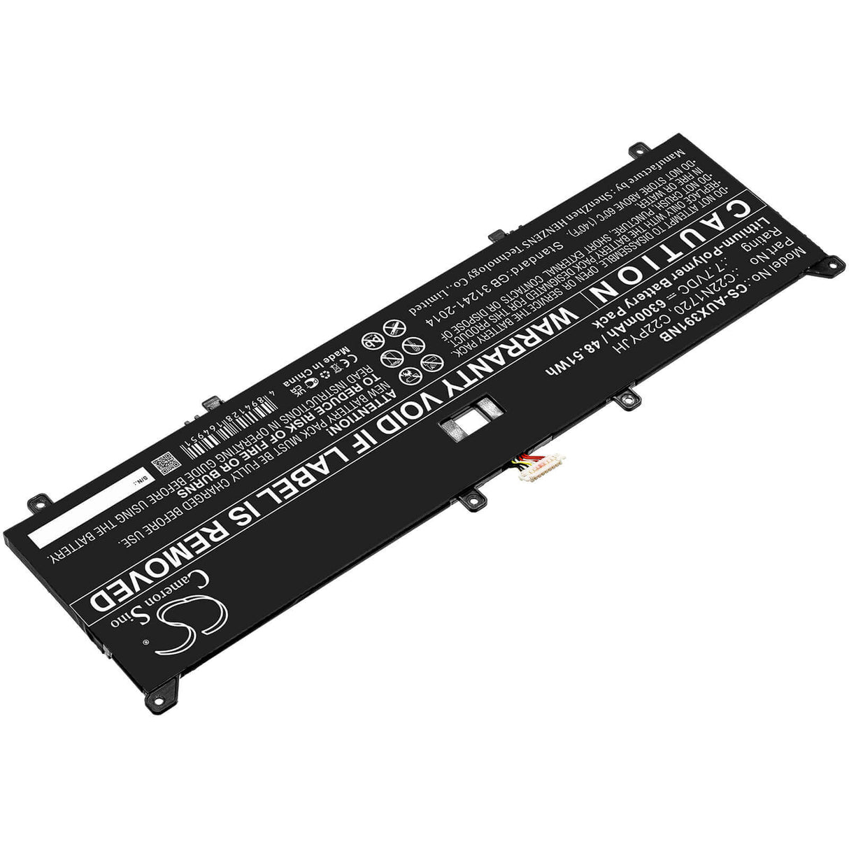 Battery For Asus, Ling Yao X, Ux391, Ux391fa 7.7v, 6300mah - 48.51wh Batteries for Electronics Cameron Sino Technology Limited (Suspended)   