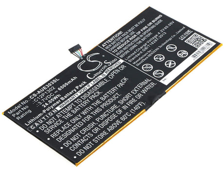Battery For Asus, Memo Pad 10 Me302c, Memo Pad 10 Me302kl 3.7v, 6500mah - 24.05wh Batteries for Electronics Suspended Product   