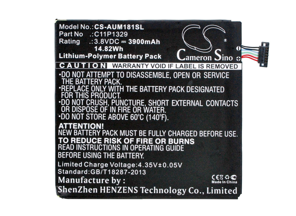 Battery For Asus Memo Pad 8, Me181c, Me581cl 3.8v, 3900mah - 14.82wh Tablet Cameron Sino Technology Limited   