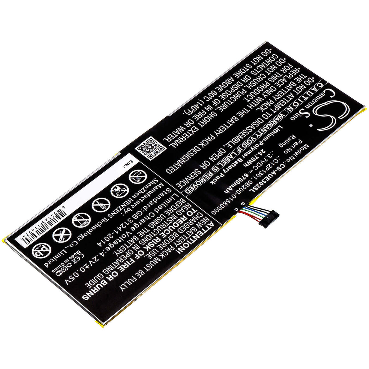 Battery For Asus Memo Pad Fhd 10, Memopad 10.1, Me302c 3.7v, 6700mah - 24.79wh Tablet Cameron Sino Technology Limited   