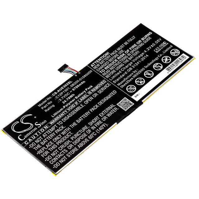 Battery For Asus Memo Pad Fhd 10, Memopad 10.1, Me302c 3.7v, 6700mah - 24.79wh Tablet Cameron Sino Technology Limited   